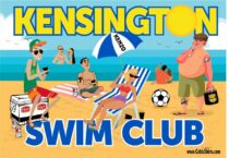 Kensington swim club beach flag